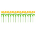 Premium Real Touch Artificial Tulips – Yellow 20 Pieces