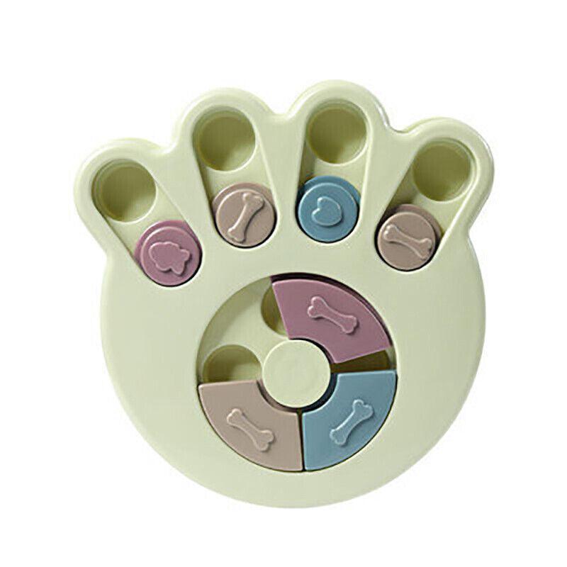 Premium Green Claw Dog Treat Dispenser Puzzle Toy
