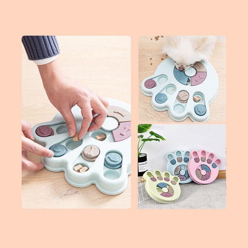 Premium Pink Claw Dog Treat Dispenser Puzzle Toy