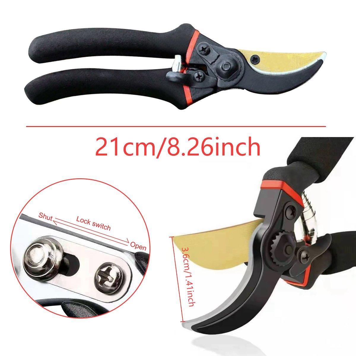 Premium Thickened Garden Pruning Shears – 21cm