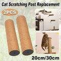 Premium Sisal Cat Scratching Post Replacement Poles - 20cm 2pcs