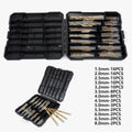 Premium 99 Piece HSS Titanium Drill Bit Set with Storage Case - 1.5-8mm