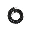 Premium Braided Stanchion Barrier Rope with Metal Hooks - Blue, 1.5m