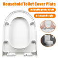 Premium Universal Soft-Close Toilet Seat Cover – White