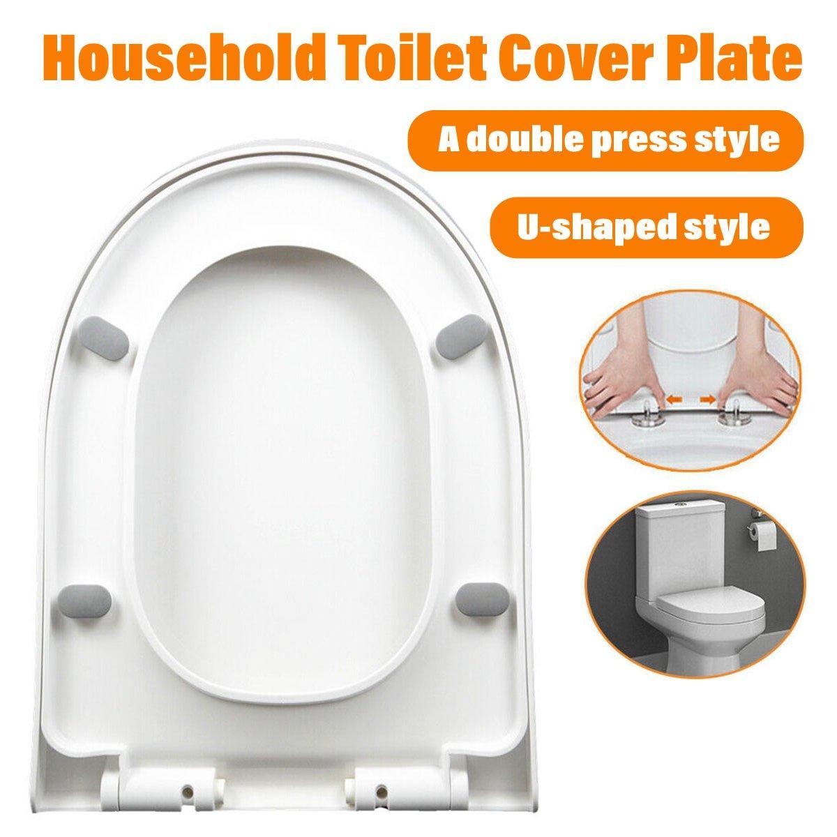 Premium Universal Soft-Close Toilet Seat Cover – White