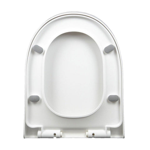 Premium Universal Soft-Close Toilet Seat Cover – White