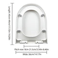 Premium Universal Soft-Close Toilet Seat Cover – White