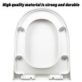 Premium Universal Soft-Close Toilet Seat Cover – White