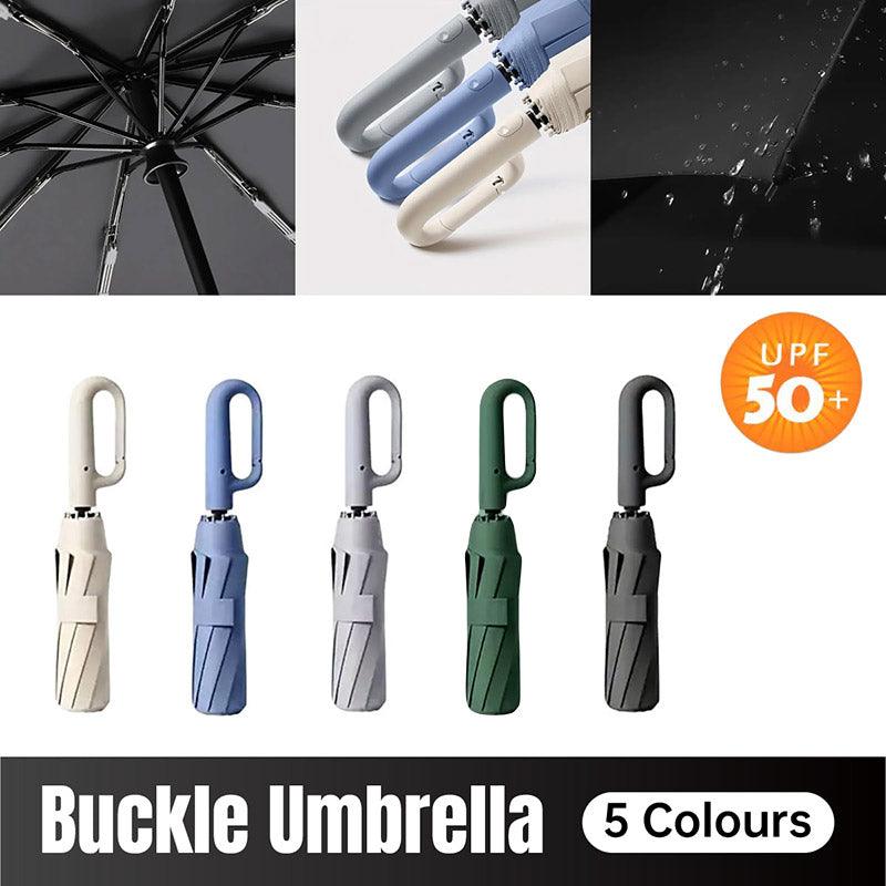 Automatic Folding UV Protection Umbrella - 124 cm, Windproof, Waterproof, Blue - SuperSaverAU - view 1