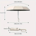 Automatic Folding UV Protection Umbrella - 124 cm, Windproof, Waterproof, Blue - SuperSaverAU - view 2