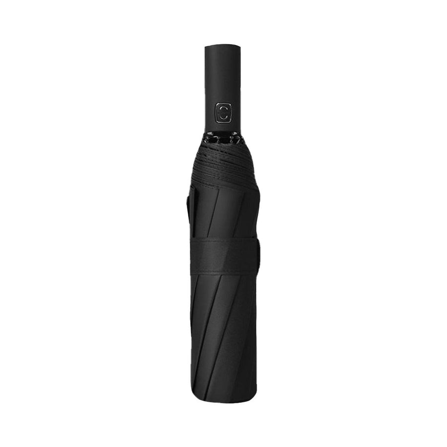 Premium Automatic 12-Rib Folding Umbrella – Black
