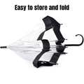Premium Clear Dome Umbrella – White Edge 82cm