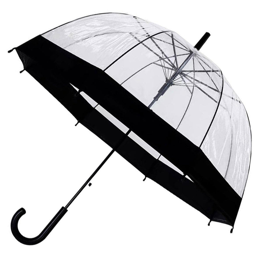 Premium Clear Dome Umbrella – White Edge 82cm