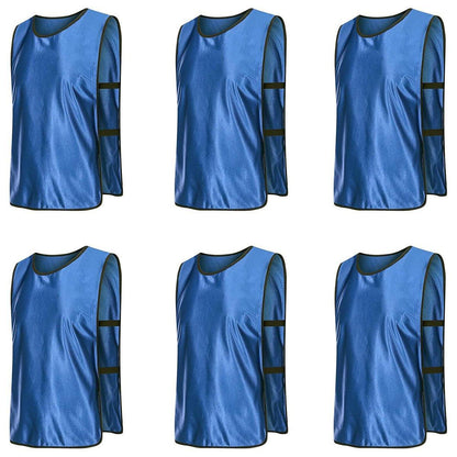 6X Sports Training Bibs - Team Vests for Soccer, Basketball, Cricket - Grass Green-L