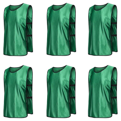 Premium Breathable Polyester Sports Training Bib for Team Practice - Grass Green, M