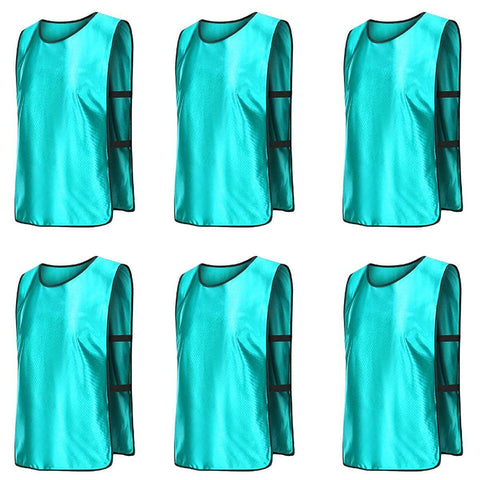 Premium Breathable Polyester Sports Training Bib for Team Practice - Lake Blue, S