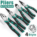 Premium Labour-Saving Nose Pliers with Rubber Grip - 8 Inch