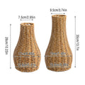 Imitation Rattan Woven Vase Decorative Flower Vase Arrangement for Home Decor - Small - SuperSaverAU - view 2
