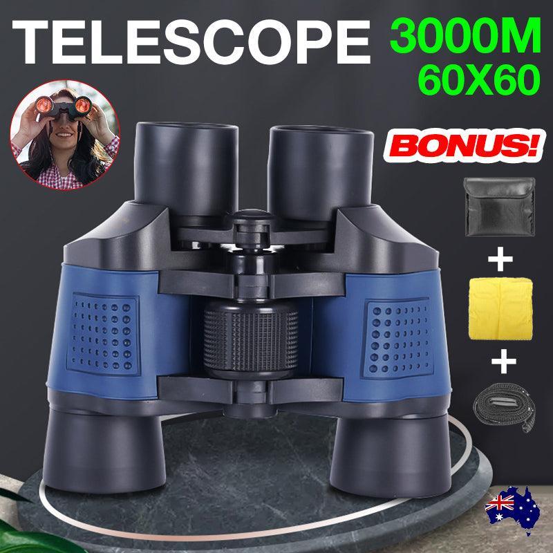 60X60 Waterproof Night Vision Binoculars Telescope