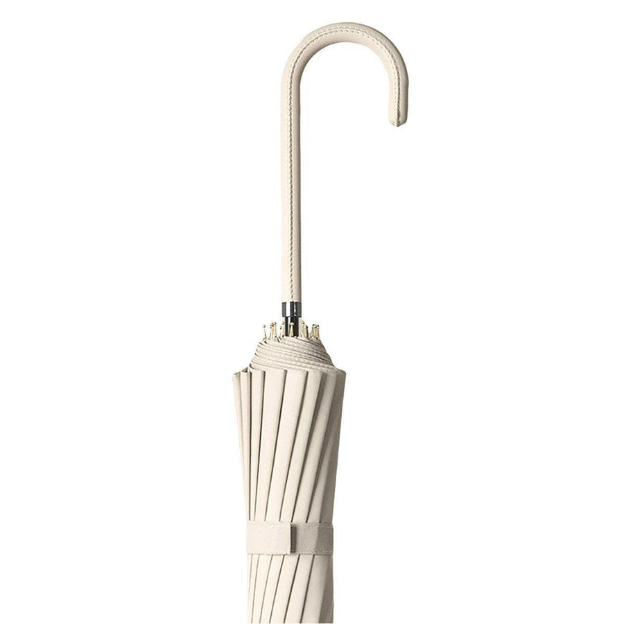 Premium Large 16-Bone Automatic Umbrella – Beige UPF50+