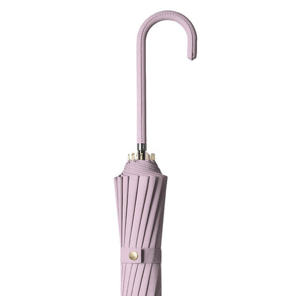 Large 16 Bone Automatic Umbrella Unisex Long Handle Dual Use Rain Sun Umbrella - Purple