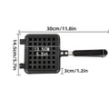 Waffle Pan Mould 14.5 cm x 13.5 cm Non-Stick Compact Design for Easy Cooking - SuperSaverAU - view 3