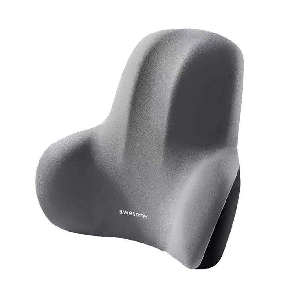 Ergonomic Memory Foam Lumbar Support Cushion 12.6"x16.1" - Grey - SuperSaverAU - view 6