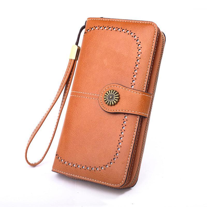 Premium Black Women's PU Leather Wallet Organiser Purse