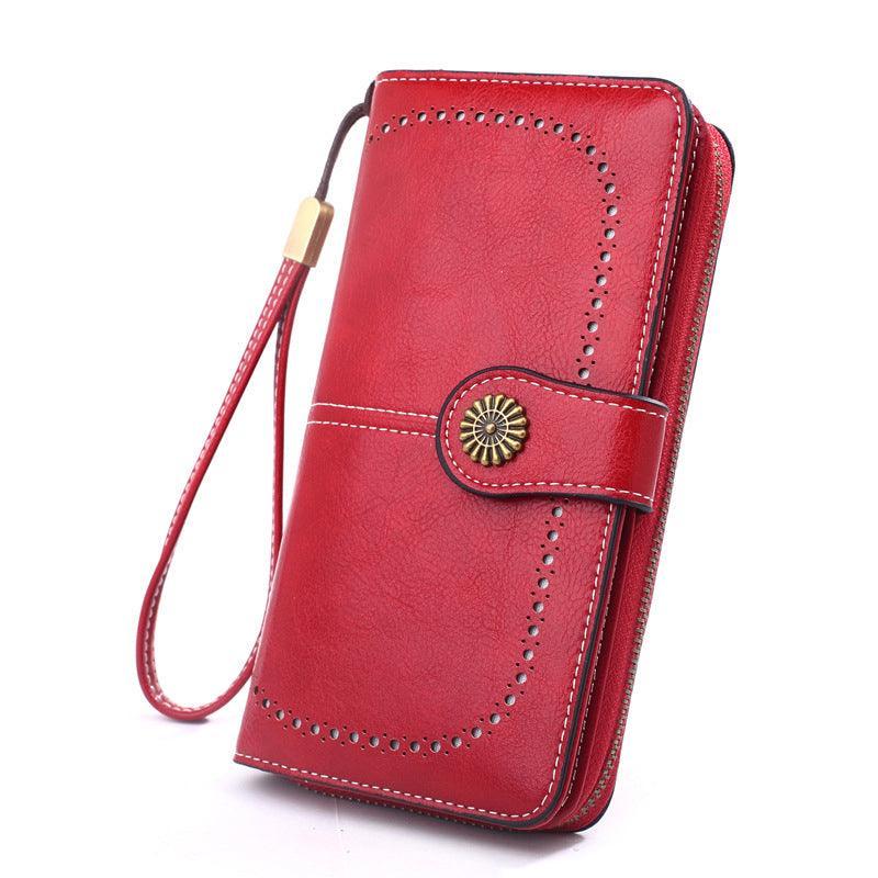 Premium Black Women's PU Leather Wallet Organiser Purse