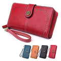Premium Brown Women's PU Leather Wallet Organiser Purse