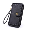 Premium Brown Women's PU Leather Wallet Organiser Purse