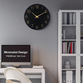 Premium Silent Quartz Wall Clock – White 12 Inch
