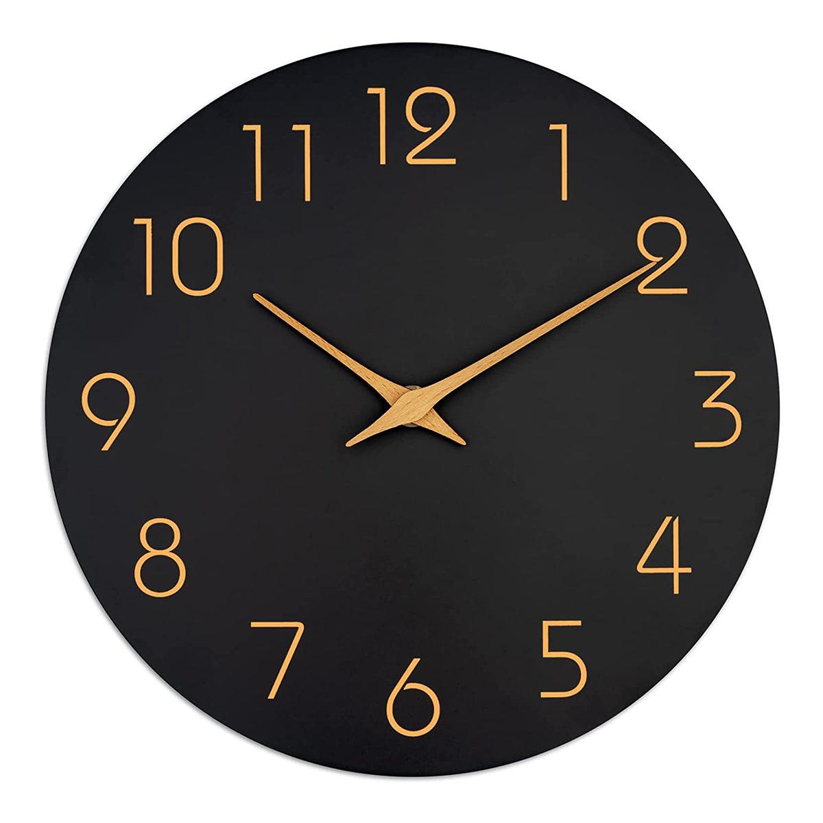 Premium Silent Quartz Wall Clock – White 12 Inch