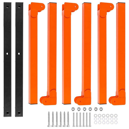 2PCS Wall-Mounted Folding Storage Rack - Carbon Steel Multi-Layer Organizer