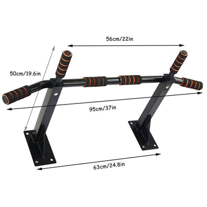 Wall-Mounted Pull-Up Bar - Home Gym Exercise Fitness Equipment