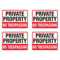 4PCS Reflective Metal Security Camera Warning Signs for Surveillance - SuperSaverAU - view 2
