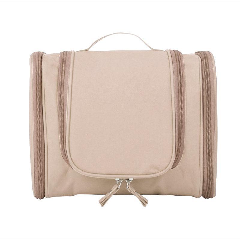 Premium Green Waterproof Hanging Travel Toiletry Bag with Hook and Multiple Pockets
