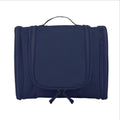 Premium Navy Waterproof Hanging Travel Toiletry Bag with Hook and Multiple Pockets