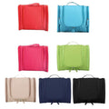 Premium Red Waterproof Hanging Travel Toiletry Bag with Hook and Multiple Pockets