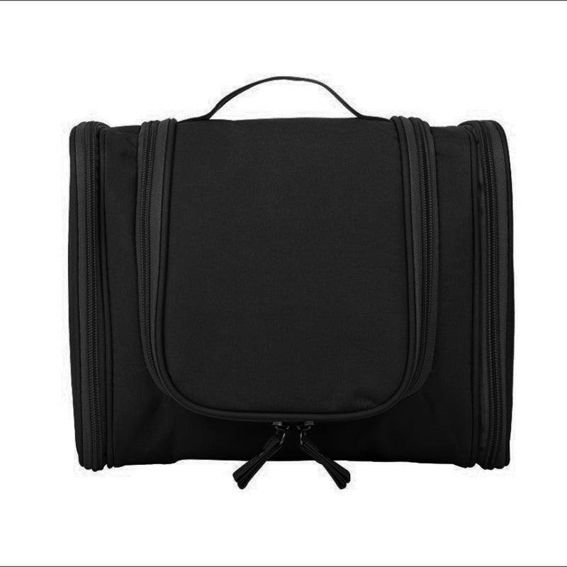 Premium Red Waterproof Hanging Travel Toiletry Bag with Hook and Multiple Pockets