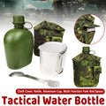4pcs Camouflage Tactical Water Bottle Outdoor Camping Multi-functional Outdoor - SuperSaverAU - view 1