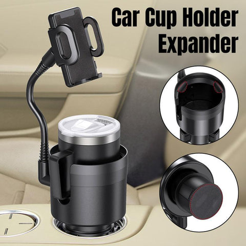 Premium 2 in 1 Car Phone Holder and Cup Holder Organiser