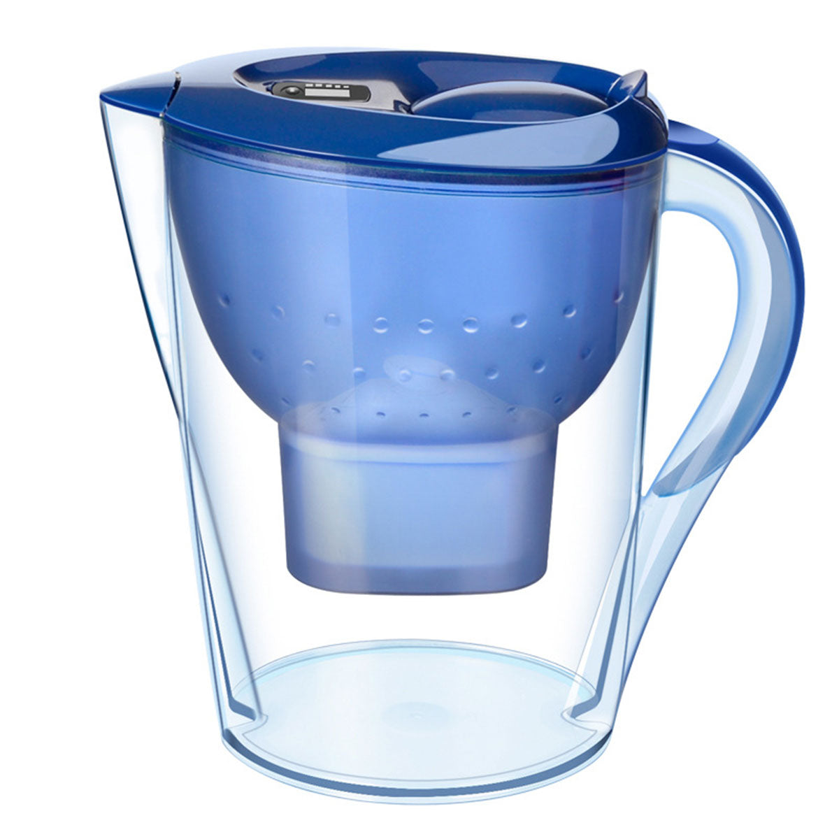 3.5L Water Filter Pitcher with Digital Timer, Dust-Proof Lid, Ergonomic Handle