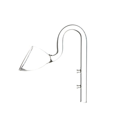 Aquarium Glass Inlet Outlet Pipe Fish Tank Filter Oil Film Remover Plant Holder - Hemispherical outlet-16mm