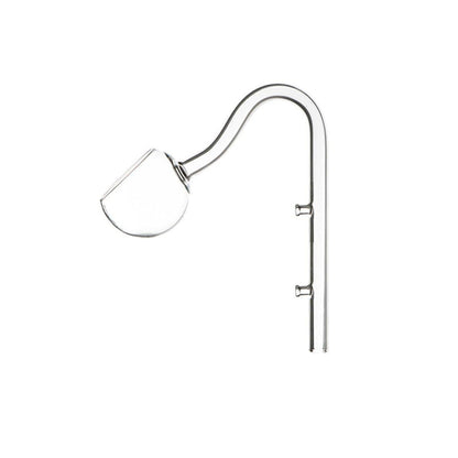 Aquarium Glass Inlet Outlet Pipe Fish Tank Filter Oil Film Remover Plant Holder - Hemispherical outlet-16mm