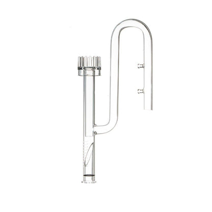 Aquarium Glass Inlet Outlet Pipe Fish Tank Filter Oil Film Remover Plant Holder - Hemispherical outlet-16mm