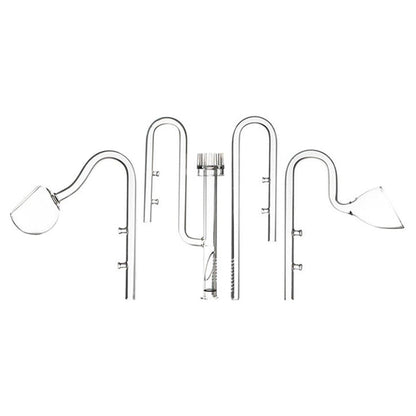 Aquarium Glass Inlet Outlet Pipe Fish Tank Filter Oil Film Remover Plant Holder - Speaker outlet-12mm