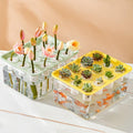 Transparent Rectangular Aquarium 12Hole Lid Portable Hydroponic Plant Fish Tank - Green - SuperSaverAU - view 3