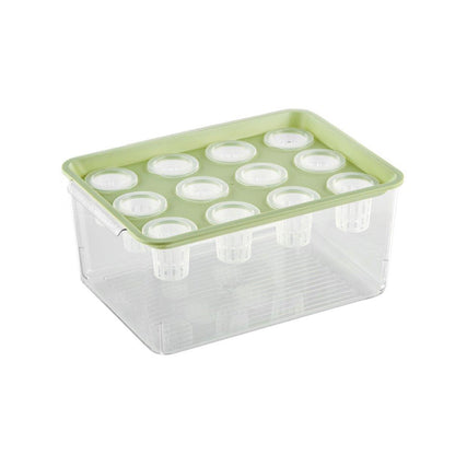 Transparent Rectangular Aquarium 12Hole Lid Portable Hydroponic Plant Fish Tank - Green