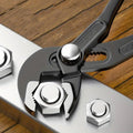 Premium Adjustable Pipe Clamp Quick Release Tool with Steel Jaw - 10 Inch